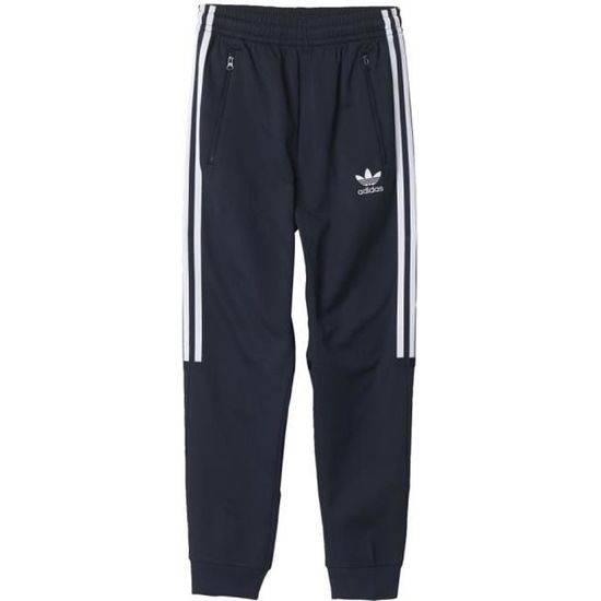 Pantalon de jogging Adidas Junior en coton mélangé noir | Rue Des Hommes