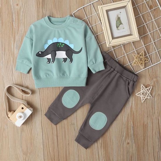 Ensemble Vêtement Garçon Haut + Short Dessin Animé - Pyjama Ou Tenue Décontractée Pour 14 Ans Et Plus