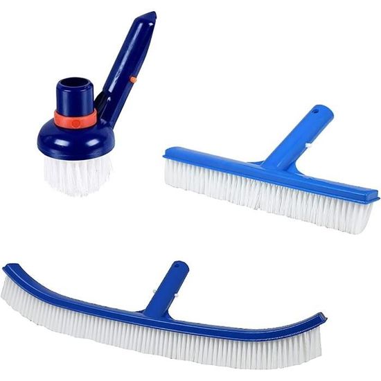 Brosse D'angle Flexible Pour Piscine Et Salle De Bain - Tête 8 Cm, Longueur Totale 26 Cm - Nettoyage Coins Et Surfaces Courbes