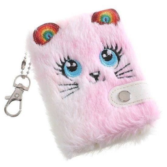 Carnet De Notes Sirène En Peluche – Journal à Paillettes Avec Serrure, 21,5x14,8 Cm, Pour Filles, écriture Et Dessin