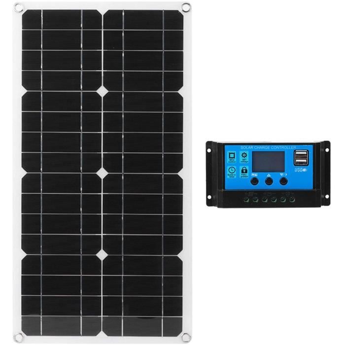 Rosaking Panneau Solaire Pliable 40W, Chargeur Solaire Portable avec USB C A DC, Panneau