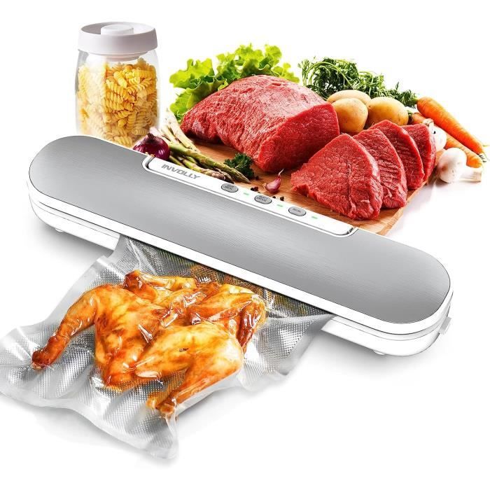 CalmDo Machine sous Vide V69 Appareil de Mise sous Vide Alimentaire Automatique avec 10 Sacs sans BPA pour Aliments