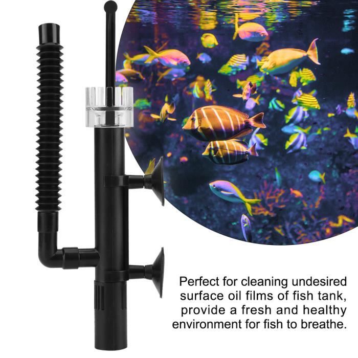 Mini Skimmer Aquarium Filtre Circulation Fish Tank Huile Skimmer Remover pour Petit Corail Aquarium Plante Réservoir D'eau