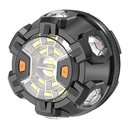 POWERGIANT Éclairage Routier LED Balise de Signalisation 8 Modes Voyant D'avertissement de Sécurité Routière à LED avec Base