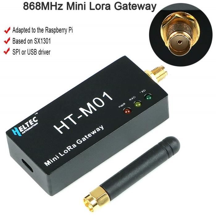 MakerHawk Mini Lora Gateway LoraWan SX1301 Puce 868 MHz Support USB Communication SPI, Distance de Mesure 17KM avec Antenne 868 M