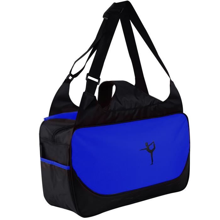 Tapis de sol,Sac de Yoga, sac de voyage Bports, sac à dos de tapis de Yoga de grande capacité, sac de - Type Bleu profond