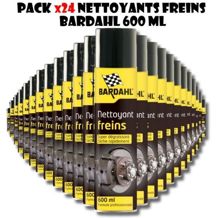 BARDAHL LOT DE 24 BOMBES NETTOYANT FREIN SUPER DEGRAISSANT 600 ML