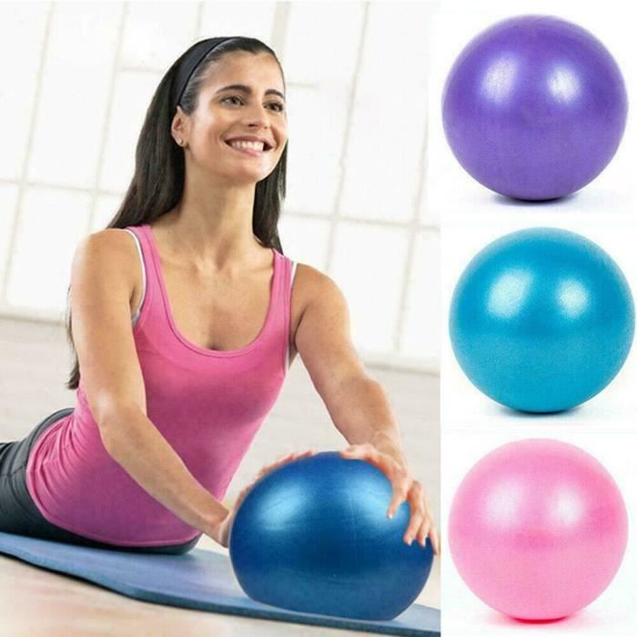 BALLON DE YOGA/FITNESS - 25CM -Ballon de yoga 25cm Ball ballon d'équilibre Fitness Gym Yoga Balance Ballon d'Exercice en PVC Rose