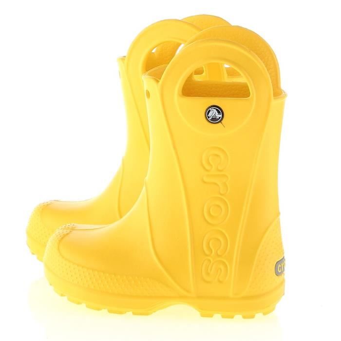 Crocs Handle Rain Boot Kids Yellow