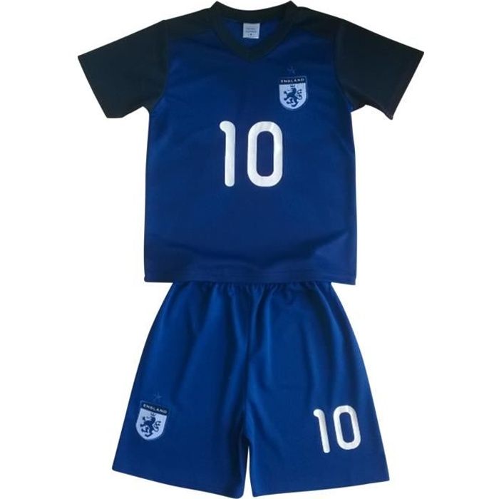 Ensemble De Vetements De Football - Tenue De Football - NPZ - Ensemble short et maillot de foot Angleterre bleu foncé Taille de 4 à