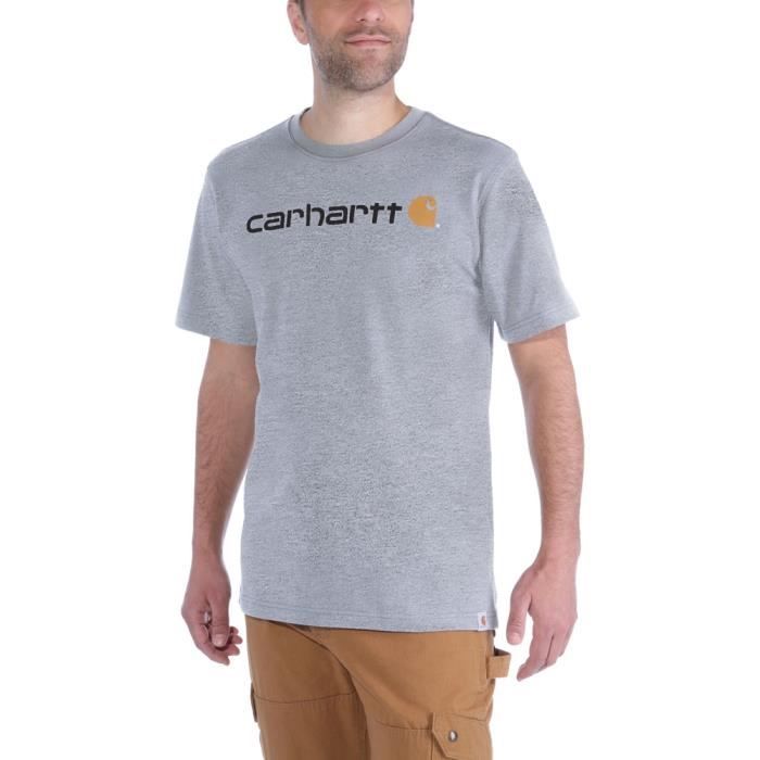 Carhartt Mens Logo De Base Graphique Coton À Manches Courtes T-Shirt
