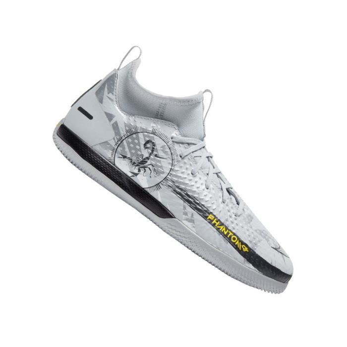 Chaussures NIKE JR Phantom GT Academy DF SE IC Argent-Gris - Mixte/Enfant