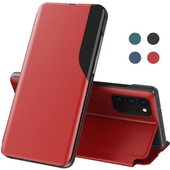 Coque Samsung A32 5G, Housse Protection intérieure en PC en cuir Givré de Haute Qualité Étui Pour Samsung Galaxy A32 5G (Rouge)
