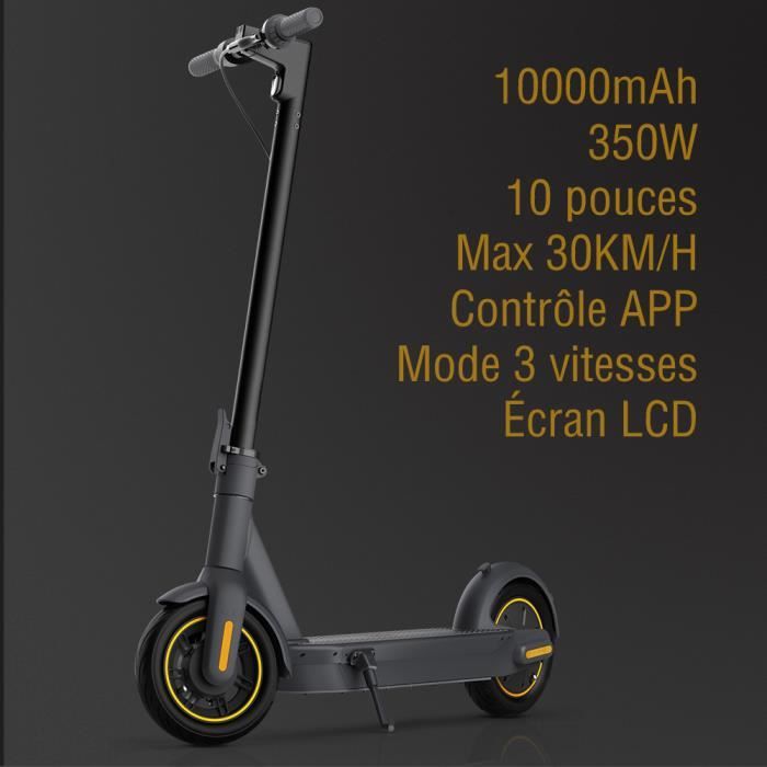 Trottinette Électrique Pliable A3 Moteur 350W Pneus pneumatiques 8 pouces Maximale 25 km/h