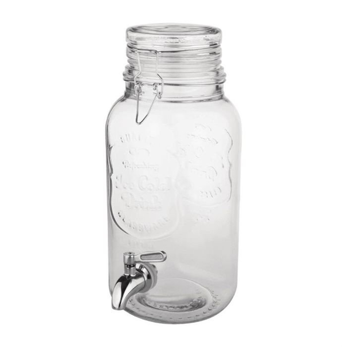 Distributeur de Boisson Professionnel Rétro Fermeture Métallique - 3,6 L - Olympia - -
