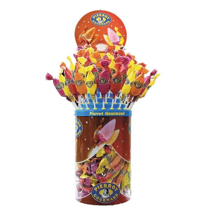 125 Sucettes Pierrot Gourmand assorties