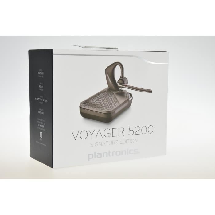 Plantronics Voyager 5200 Bluetooth Headset with Portable Power Charging Case