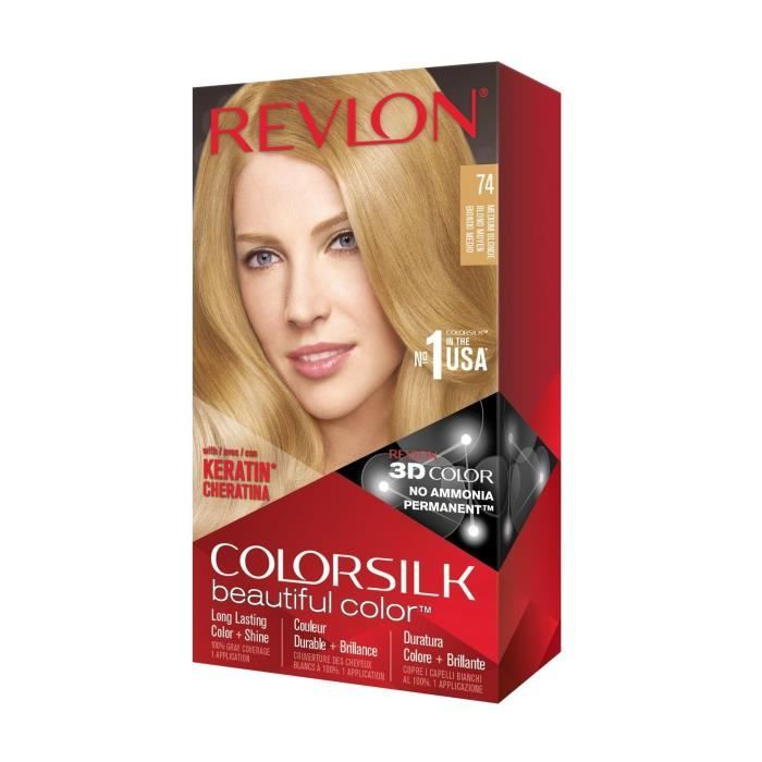 COLORSILK Coloration N°74 - Blond moyen - 59,1 ml