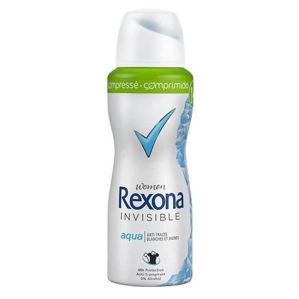 REXONA Déodorant compressé Invisible Aqua - Femme - 100 ml