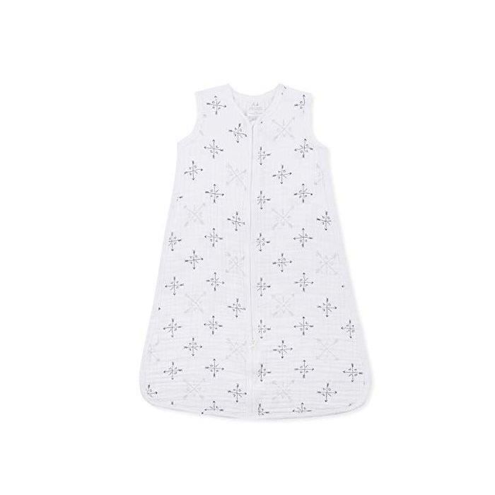 aden + anais - Gigoteuse Légère pour Bébé, Turbulette d'Eté en Mousseline 100% Coton, Adaptée pour les Bébés, 1.0 TOG, Garçon et Fil