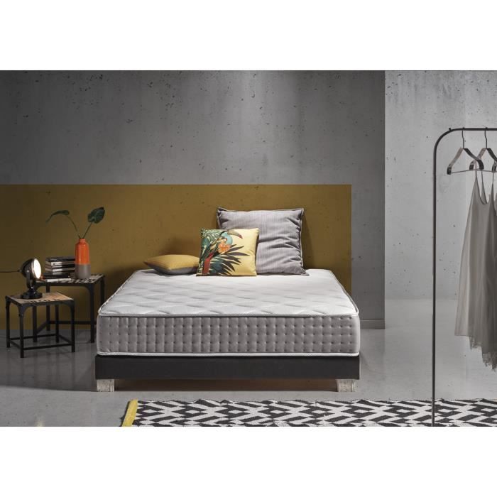 SIMPUR RELAX - Matelas 160x200 - ERGO EQUILIBRÉ® - Mousse a Mémoire de Forme Soft - Épaisseur 19 cm - Haute Ventilation