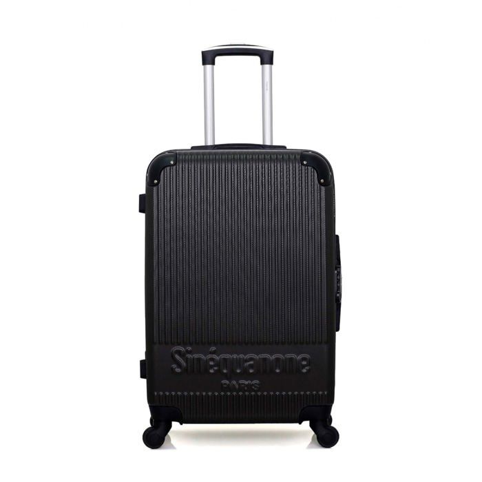 SINEQUANONE – VALISE WEEK-END - ABS – 65cm – 4 roues – RHEA – NOIR