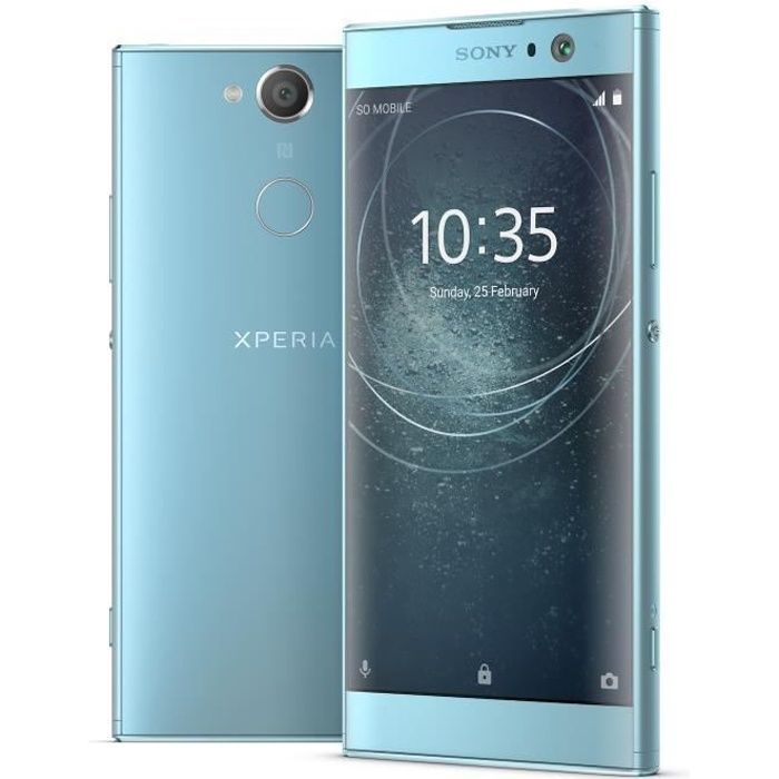 Sony Xperia XA2, 13,2 cm (5.2-), 32 Go, 23 MP, Android, 8.0, Bleu