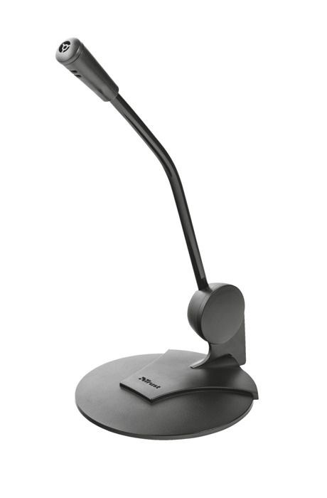 TRUST Desk Microphone avec adaptateur - Noir