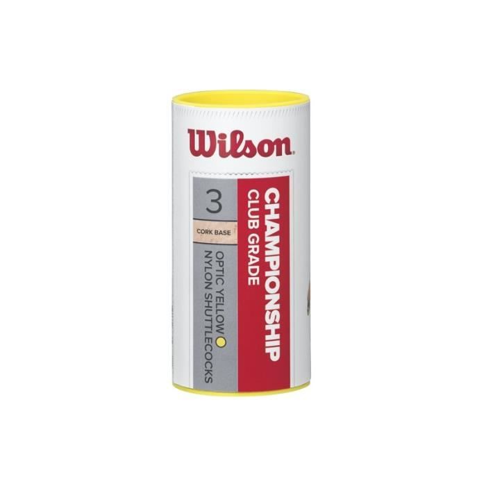 Tube de 3 volants Wilson Championship - jaune - 77