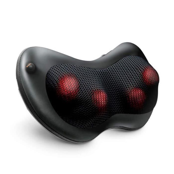 WY13469-Naipo Masseur de Lombaire Appareil de Massage Massage Electrique Shiatsu avec Chauffante pour Bureau Domicile Voiture