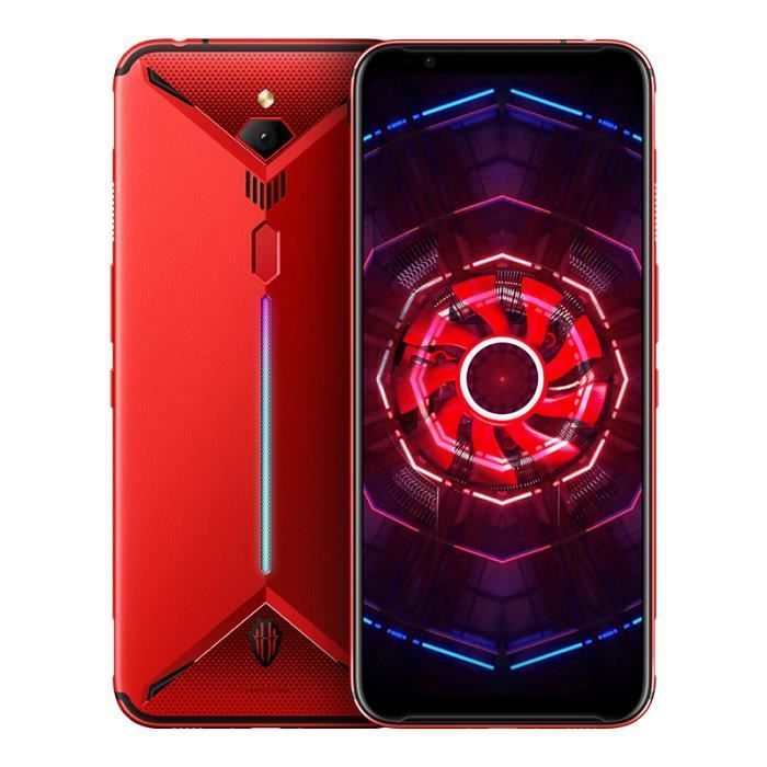 Smartphone ZTE nubia Red Magic 3 Téléphone Gaming 8Go + 128 Go 6.65- Snapdragon 855 avant 48MP arrière 16MP 5000mAh Rouge