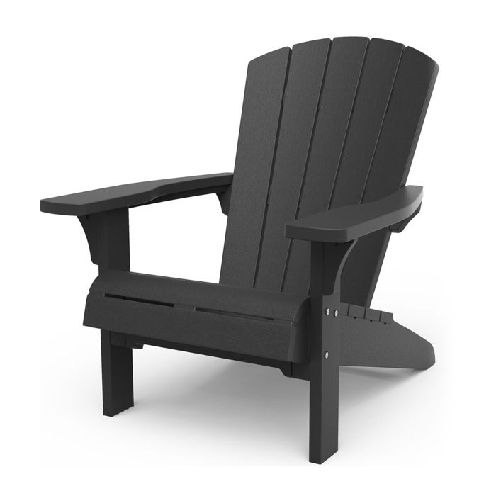 Chaise de jardin - KETER - 247060 - Gris imitation bois - Polypropylène recyclable - Porte-gobelet anti-UV Chaise de jardin - KETER - 247060 - Gris imitation bois - Polypropylène recyclable - Porte-gobelet anti-UV