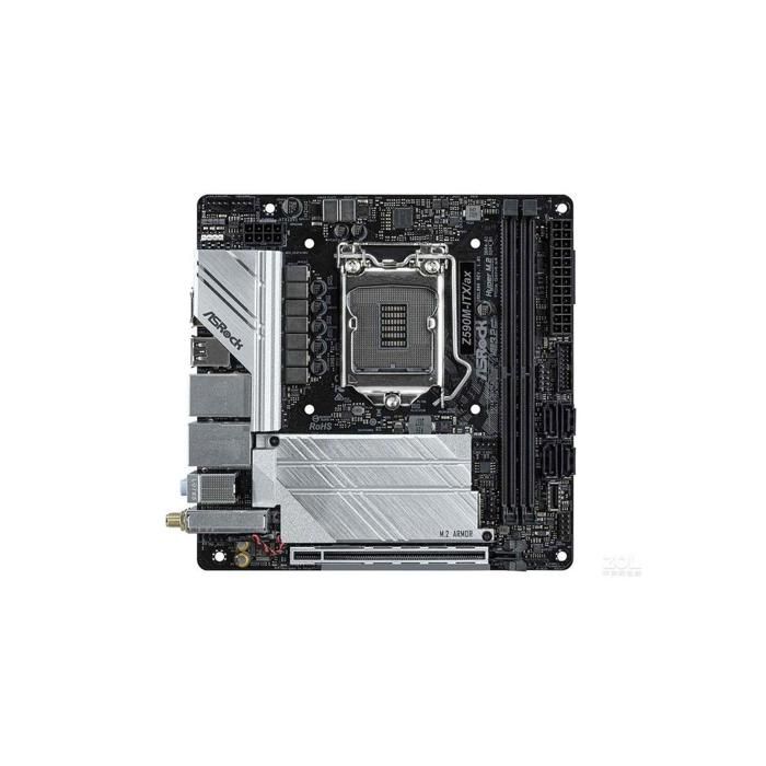 Carte mère ASRock Z590M-ITX/ax Intel Z590 LGA 1200 2xDDR4 64GB Mini-ITX - Asrock