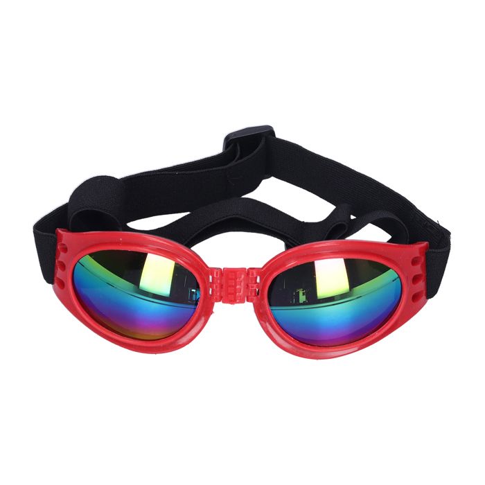Lunettes de Soleil Animaux de Compagnie Lunettes de Protection UV Chien Pliables été pour Chiens Moyens Grands
