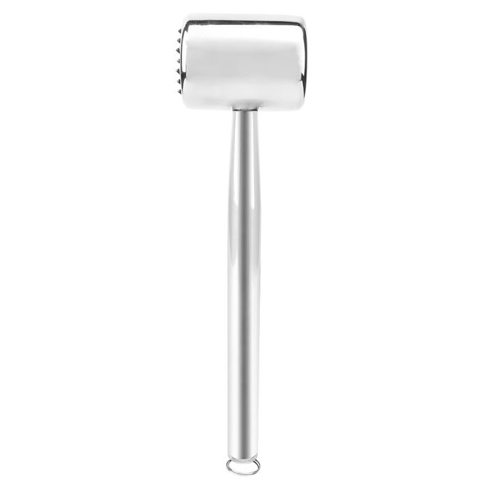 Marteau à Viande Double Face Zinc - Attendrisseur Pour Steak, Poulet, Veau - Idéal Cuisine Maison, Facile à Utiliser
