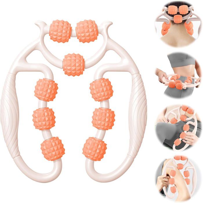 Rouleau De Massage Circulaire Pour Jambes – Léger, En PP/EVA – 23,5x16x8 Cm – Neuf, Multifonction