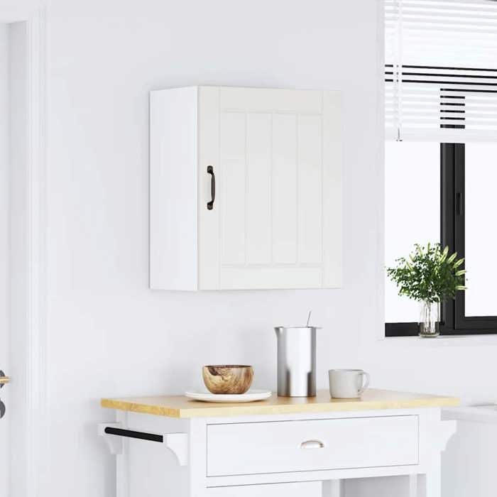 Moderne Buffet cuisine - Armoire de cuisine fixé au mur - Lucca - blanc bois dingénierie @@2387