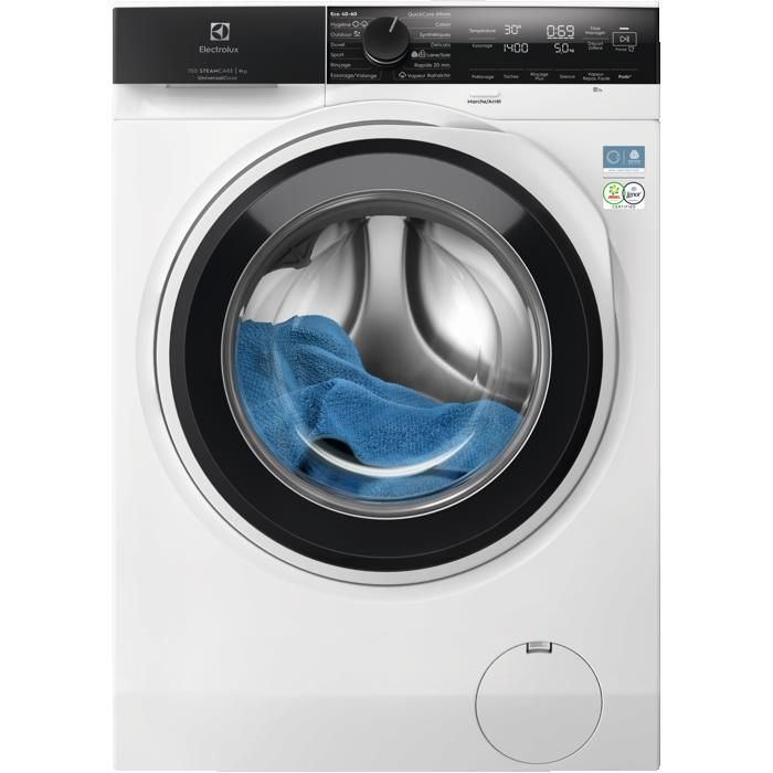 Lave linge hublot Pose libre SteamCare 700 9 kg Electrolux YW7FI4494DV Classe a ‐20%