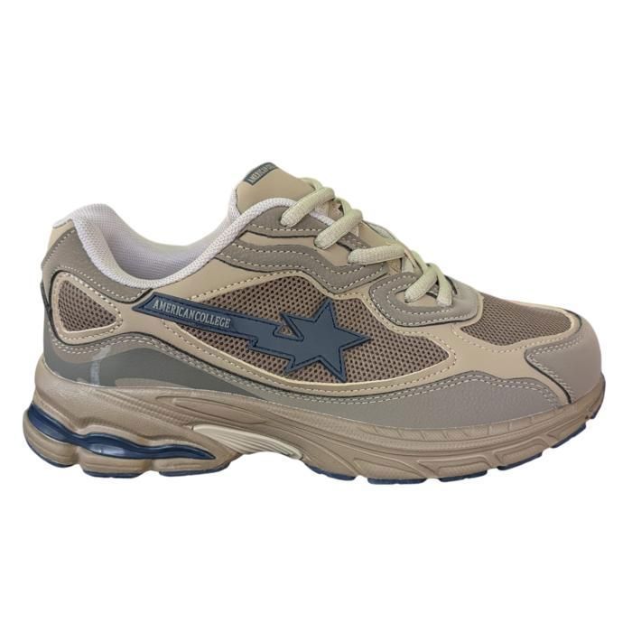 AMERICAN COLLEGE AMERICAN COLLEGE - Baskets - beige - Beige - 45 - Chaussures Homme