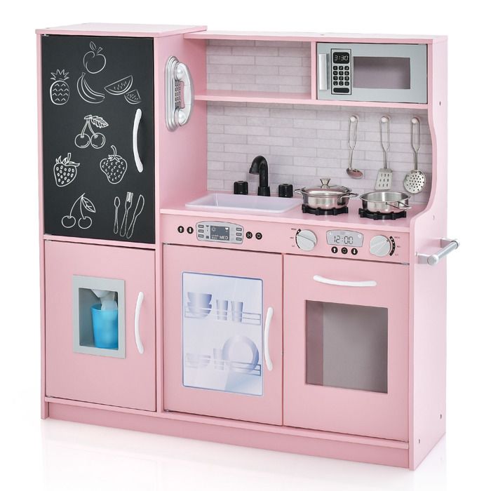 GAGAKU Accessoires de cuisine en bois, jeu de cuisine en bois pour enfants, tout-petits, jouets pour enfants de 3, 4, 5 ans, cadeaux pour garçons et filles, 26 pièces