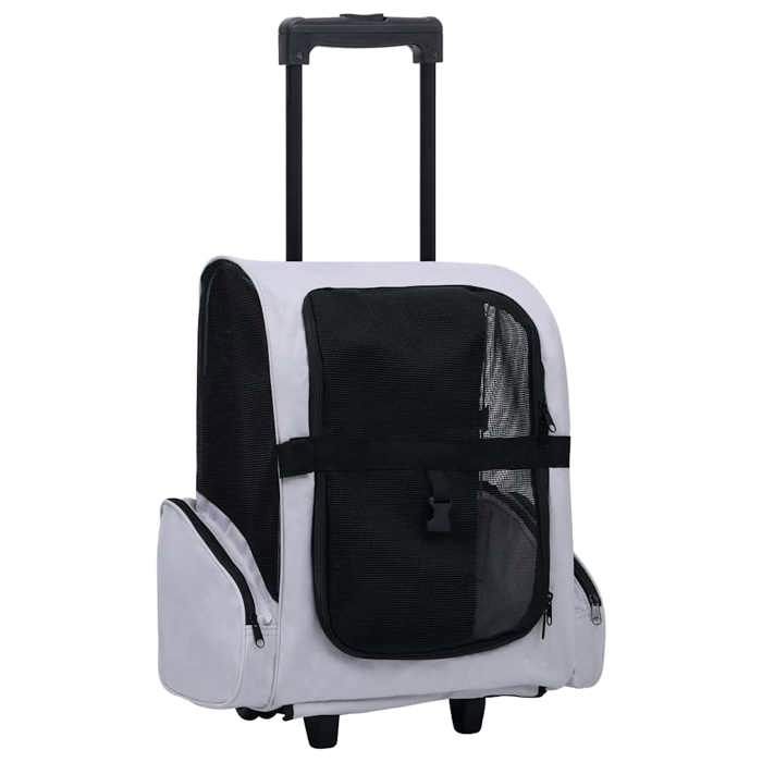 Gris Chariot polyvalent pliable - CLOUD - Transporteur - pour animaux de compagnie gris A2802 Gris Chariot polyvalent pliable - CLOUD - Transporteur - pour animaux de compagnie gris A2802