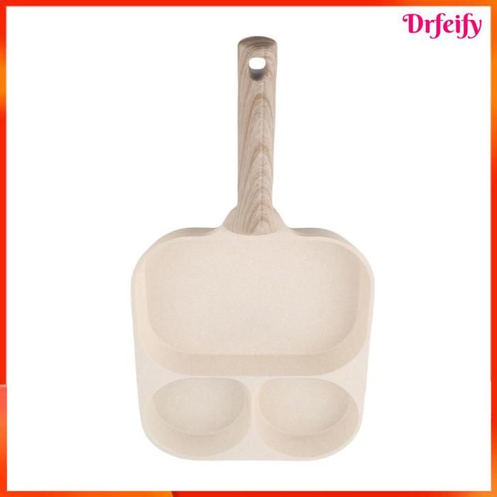 Poêle à œufs - AKOZON - 3 tasses - Antiadhésif - Compatible induction - Poignée amovible