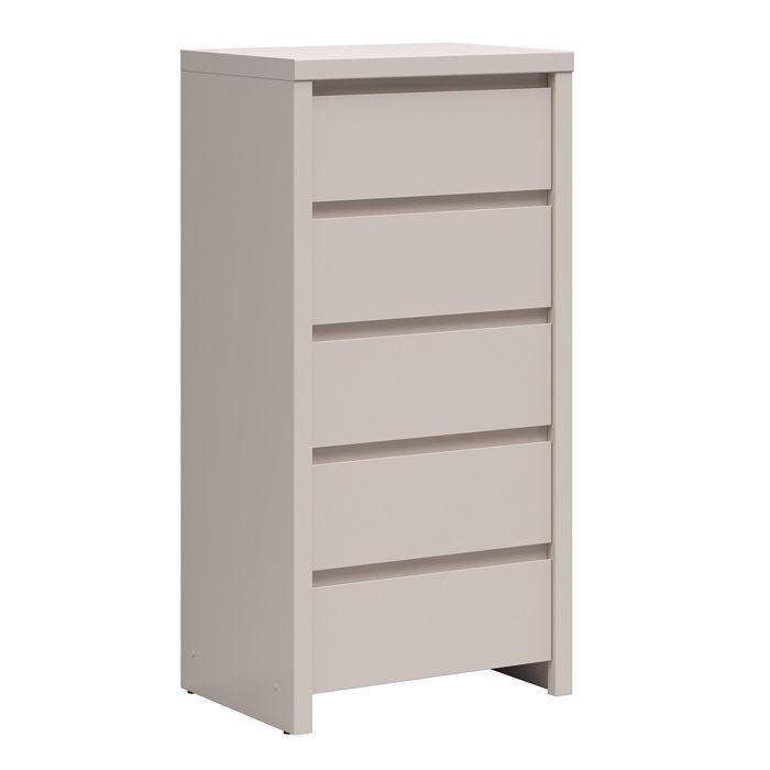 Chiffonnier 5 tiroirs Petits-meubles - Soren - 56 x 405 x 1125cm - Cachemire