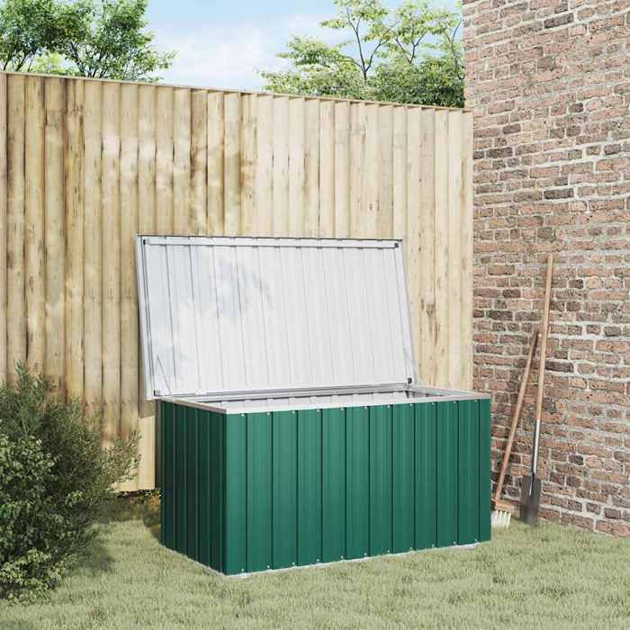 Vert Coffre de rangement de jardin Vert 129x67x65 cm - Coffres de jardin H6989