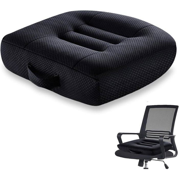 Coussin de siège rehausseur de siège auto : 40 x 40 cm Coussin orthopédique ergonomique Coussin de chaise extra large pour chaise