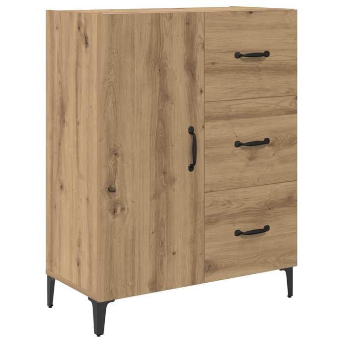 VENTE-FLASH Buffet BAS - Chêne artisanal 69 5 x 34 x 90 cm - Bois dingénierie(18735880662)VIDAXL