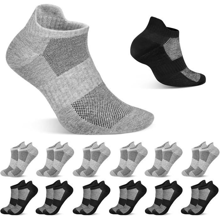 12 Paires Chaussettes Basses Homme Chaussette Running Homme Femme Socquette Running Basses Courtes Coton Unisexe