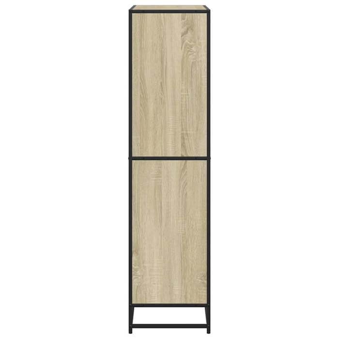 Bibliothèque chêne sonoma 80 5x35x139 cm bois dingénierie_2 ans garantie_65100