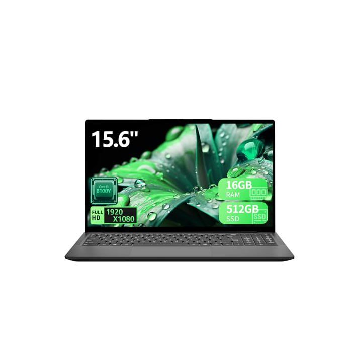 PC Portable 15,6", Core jusqu'à 3,4 GHz, 8Go RAM 256Go SSD | Ordinateur Portable,Écran FHD 1920x1080, Win 11 Laptop, BT 5.0, USB 3.0, Type-C, Léger, Travail ent Études