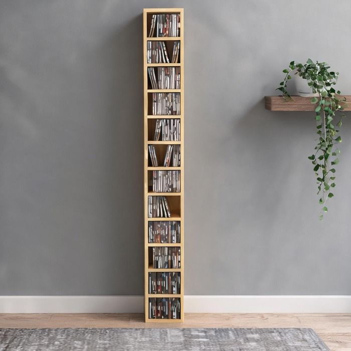 Armoire De Bureau en Bois Beige 21 x 20 x 175 cm
